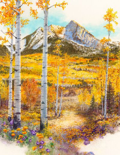 McClure Pass Colorado watercolor painting by Colorado artist Bruce White